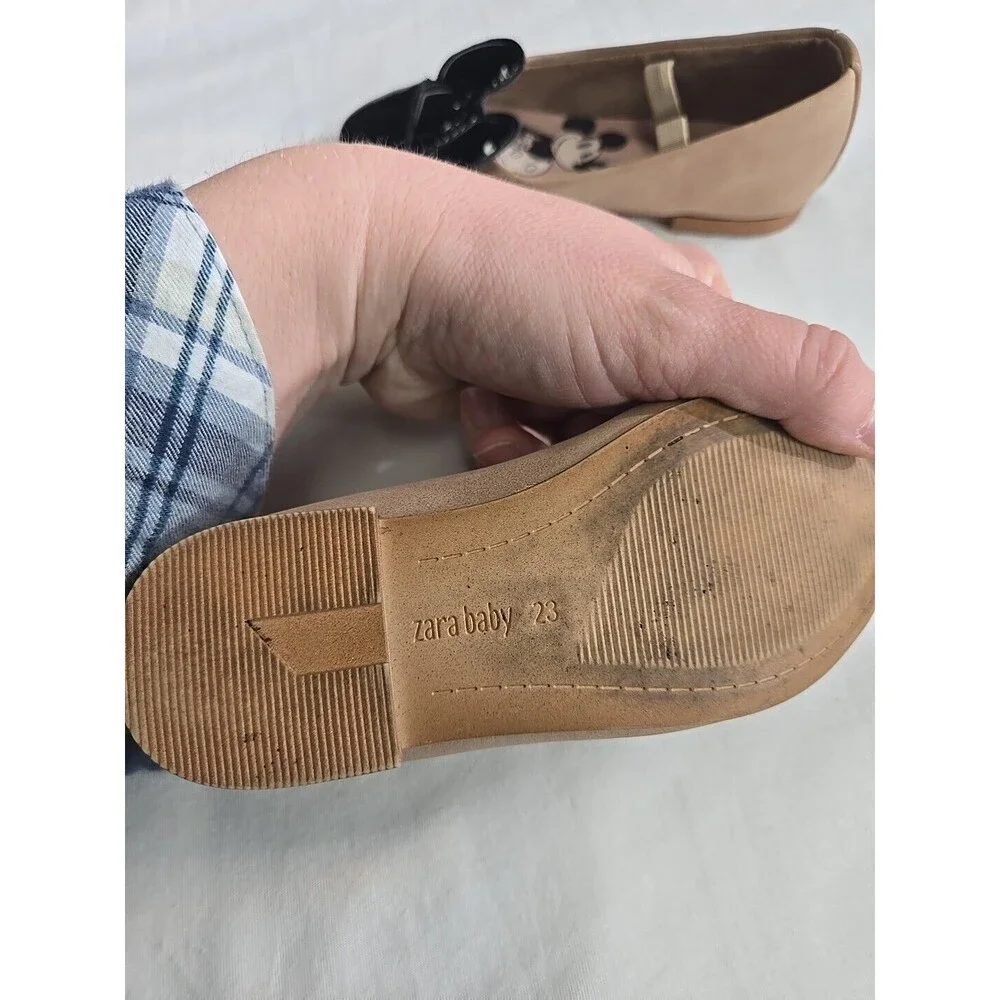 Zara Disney Minnie Mouse ballet flats fashion‎ toddler shoes Size EU 23 / US 4
